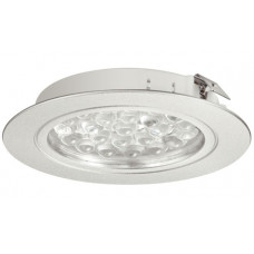 Світильник LED 3001 врізний алюмінієвий колір: срібний 24V/1.7W тепле біле світло D65мм