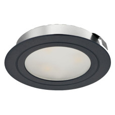 Світильник LED 4009 350mA/3W врізний колір: чорний, тепле біле світло D65мм