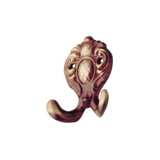 SS-coat hook brass brown  65mm
